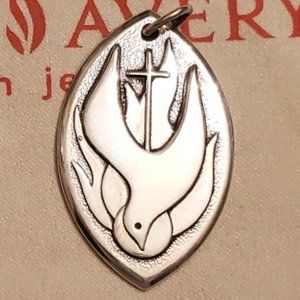 James Avery Retired Decending Dove Pendant
